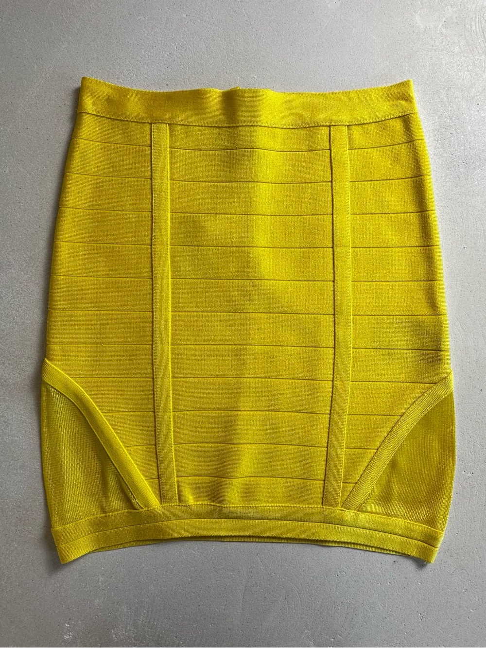 Authentic bebe Yellow Bandage Skirt